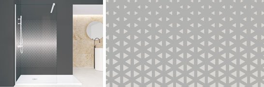 Decorado vidrio satinado