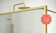 Mampara ducha acabado vidrio Wavy