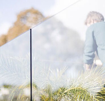 Barandilla de cristal para balcón