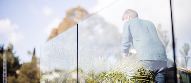 Barandilla de cristal para balcón
