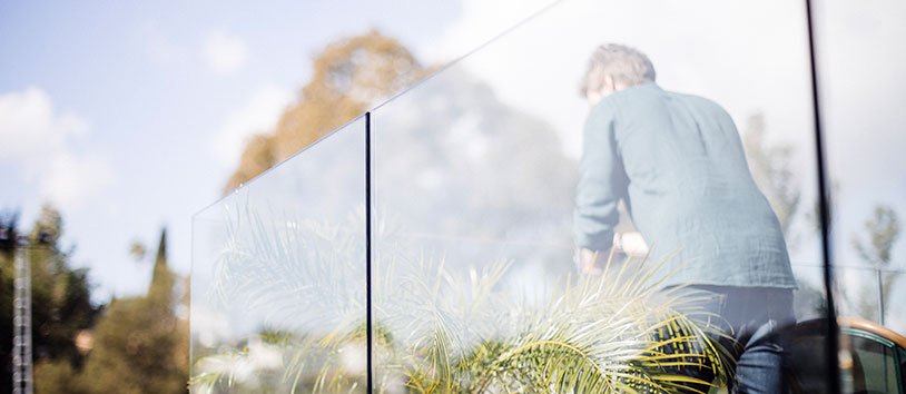 Barandilla de cristal para balcón
