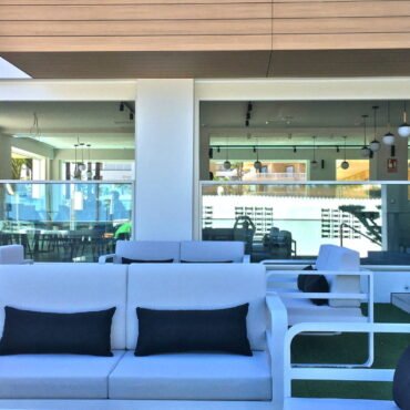 Sistema de ventana guillotina de cristal